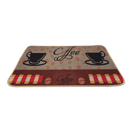 Set 2 Alfombras De Cocina Goma Antideslizante Diseño Coffee - Fliperex