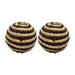 Set 2 Esferas De Yute Cuerda Para Decoracion Pelota Beige - Fliperex