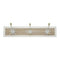 Perchero De Pared Colgador Vintage 3 Ganchos Dobles Blanco
