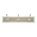 Perchero De Pared Colgador Vintage 3 Ganchos Dobles Blanco - Fliperex