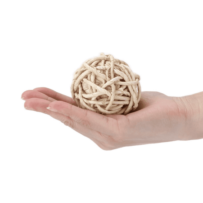 Set 2 Esferas De Fibra Cuerda Para Decoracion Pelota Marron - Fliperex