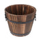 Macetero De Madera Tipo Barril Para Jardin Terraza Planta L
