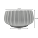 Macetero Maceta De Ceramica Copon Ranurado Blanco Brillante - Fliperex