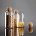Set 3 Botellas Frascos Vidrio Transparente Tapa De Corcho - Fliperex