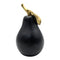 Figura Adorno De Pera Negra Decorativa En Resina Moderna