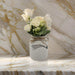 Planta Artificial Macetero Ceramica Blanco Con Hortensias - Fliperex