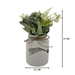 Planta Artificial Macetero Ceramica Blanco Con Hortensias - Fliperex