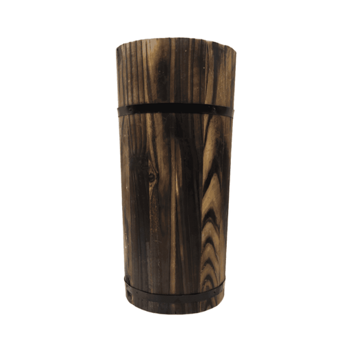 Macetero De Madera Tipo Barril Largo Alto Jardin Terraza S - Fliperex