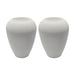 Set 2 Maceteros Plastico Redondo Ovalado Moderno Textura M - Fliperex
