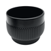 Macetero Maceta De Ceramica Lineas Relieve Negro L - Fliperex