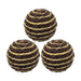 Set 3 Esferas De Yute Cuerda Para Decoracion Pelota Marron - Fliperex