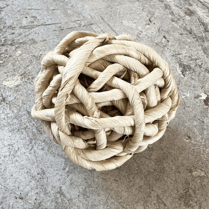 Set 3 Esferas De Fibra Cuerda Para Decoracion Pelota Marron - Fliperex