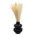 Florero De Ceramica Decorativo Diseño Negro Flores Secas - Fliperex