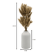 Florero De Ceramica Decorativo Blanco Ovalado Flores Secas - Fliperex