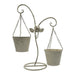 Porta Macetero Pedestal Colgante Beige Vintage Maceta Planta - Fliperex