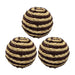 Set 3 Esferas De Yute Cuerda Para Decoracion Pelota Beige - Fliperex