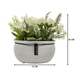 Planta Artificial Macetero Ceramica Blanco Arreglo Floral - Fliperex